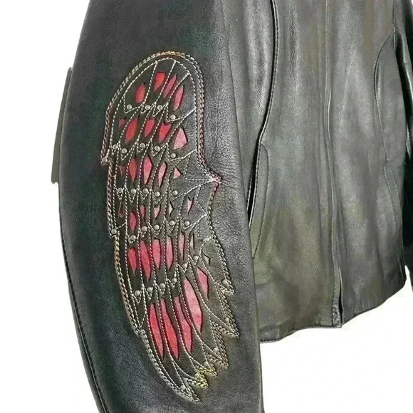 Leon 100% black buttery Leather,Motorcycle,3 season,warm removable liner SZ-M - Picture 3 of 13